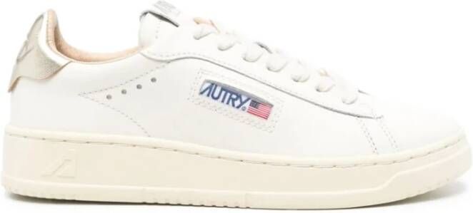Autry Klassieke witte leren sneakers Dallas-stijl