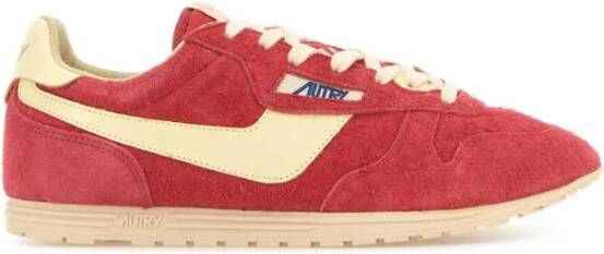 Autry Koraal Suede Windspin Sneakers