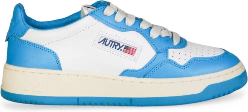 Autry Lage Bicolor Cobalt Sneakers Blue Dames