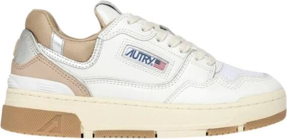 Autry Vintage-geïnspireerde CLC Low Leren Sneaker White Dames