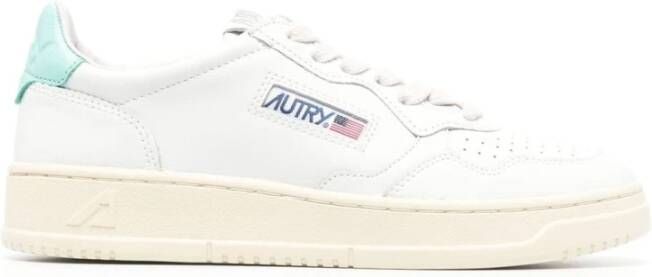 Autry Lage Dames Wit Turquoise Sneakers White Dames