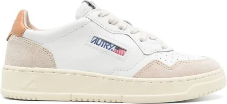 Autry Lage Damesneakers Medalist Stijl Beige Dames