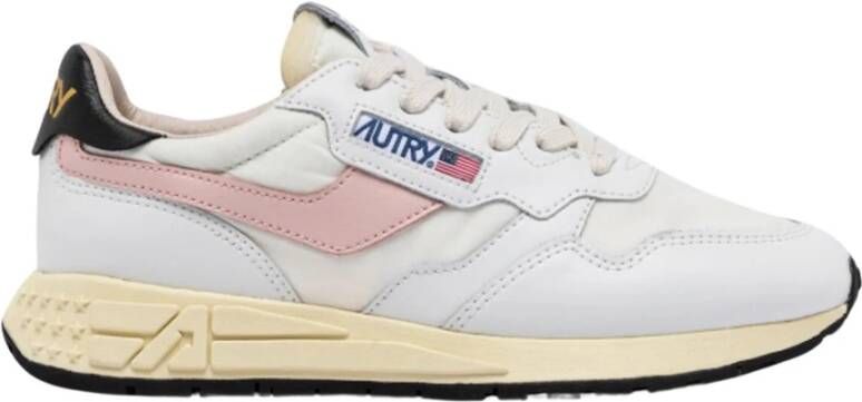 Autry Lage Katoenen Sneakers White Dames