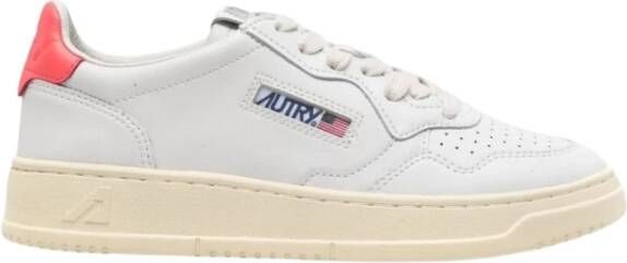 Autry Lage Leren Medalist Sneakers Wit White Dames