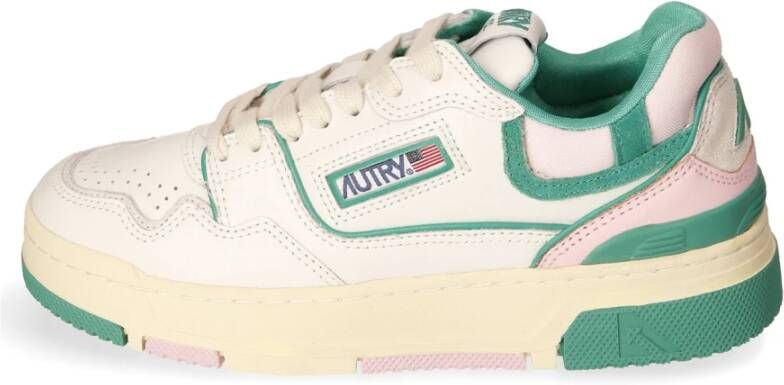 Autry Lage Leren Sneaker met Geperforeerde Neus Multicolor Dames - Foto 2