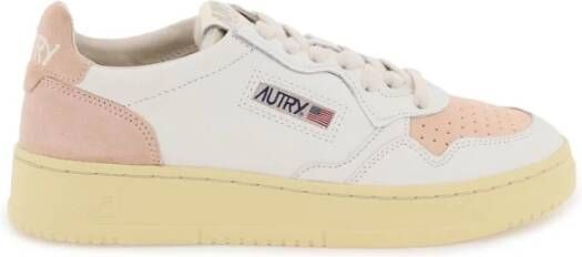 Autry Lage leren sneakers met contrasterende inzetstukken White Dames - Foto 5