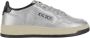 Autry Lage Leren Sneakers Unisex Zilver Zwart - Thumbnail 1