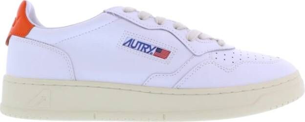 Autry Lage Leren Sneakers voor Heren Wit Heren