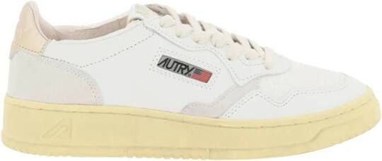 Autry Lage leren sneakers Wit Dames