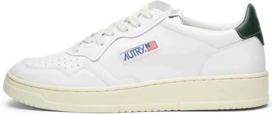Autry Witte bruine leren sneakers Vintage geïnspireerd ontwerp Wit Heren - Foto 2