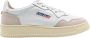 Autry Lage Leren Suède Sneakers Wit Multicolor Heren - Thumbnail 1