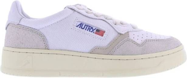 Autry Lage Leren Suède Mesh Sneakers