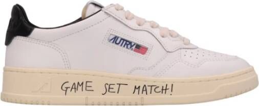 Autry Lage leren sneakers met slogan White Dames - Foto 5