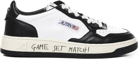 Autry Leren lage sneakers met kleuraccenten White Heren
