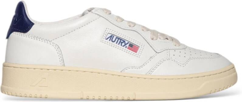 Autry Lage Navy Tab Schoenen in Wht Space White Heren