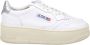 Autry Lage Platform Sneaker in Wit Zilver - Thumbnail 1