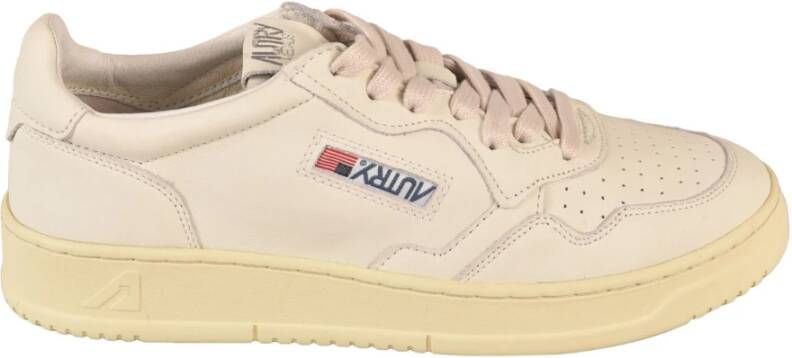 Autry Lage profiel logo-patch sneakers White Heren