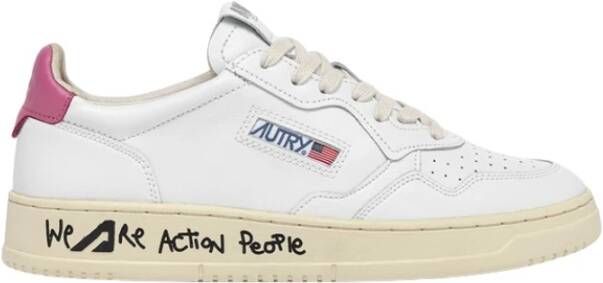 Autry Lage sneakers in vintage stijl White Dames