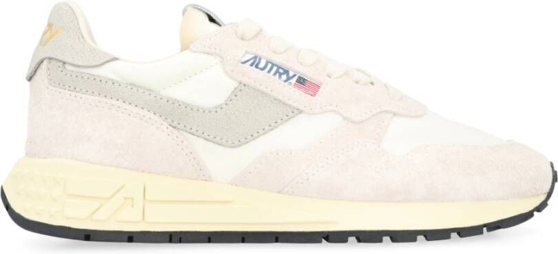 Autry Reelwind Sneakers Vintage-geïnspireerde Prestatieschoenen Beige Heren