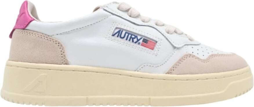 Autry Lage Top Leren Sneakers Wit Bubble White Dames