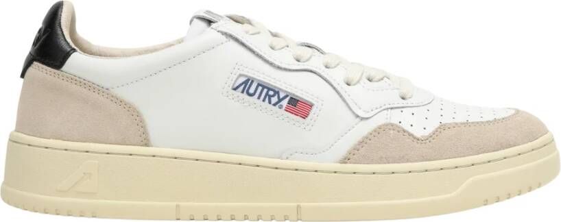 Autry Witte leren sneakers met groene hiel geïnspireerd op jaren 80 design White Heren - Foto 11