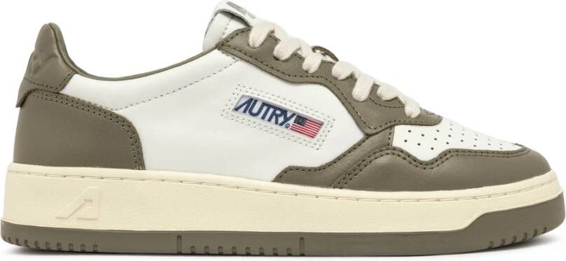 Autry Lage Wb54 Sneakers in Wit Groen