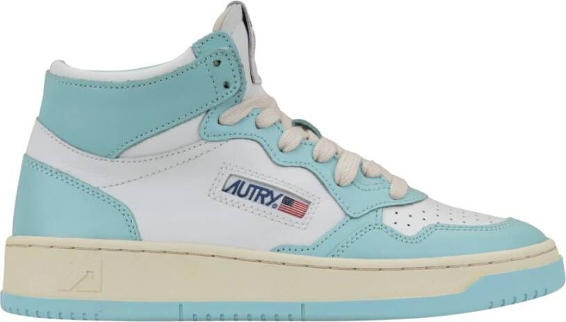 Autry Leren damessneakers met veters Blue Dames