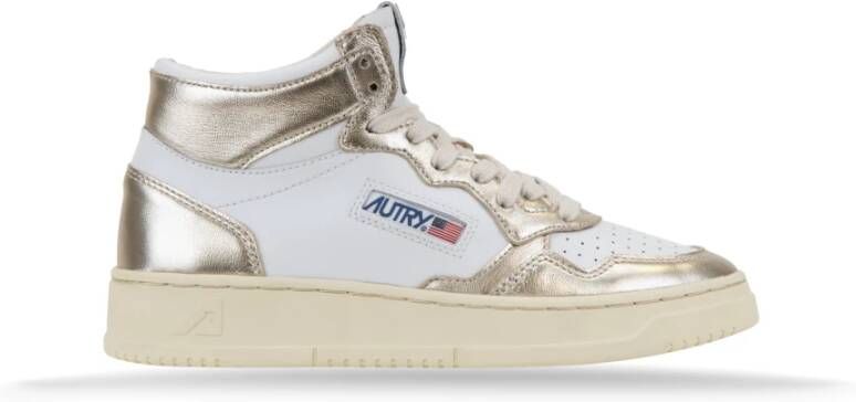 Autry Leren damessneakers met veters White Dames