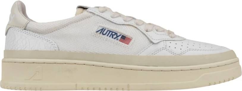 Autry Foxing sneaker met leren details
