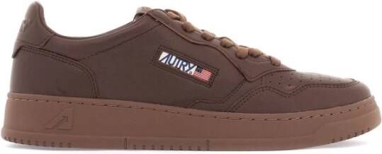 Autry Leren lage sneakers met logo-details