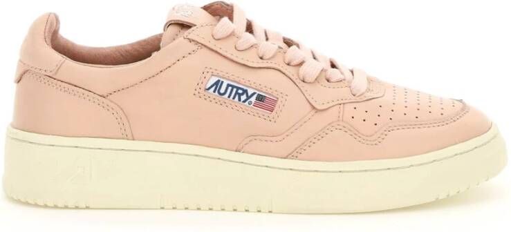 Autry Leren lage sneakers Roze Dames