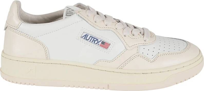Autry Leren Lage Sneakers White Heren