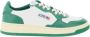 Autry Witte Groene Leren Sneakers met Geperforeerde Neus Green - Thumbnail 6