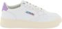 Autry Witte Leren Sneakers met Lila Accenten White Dames - Thumbnail 40