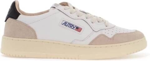 Autry Blauw Wit Sneakers Medalist Suede Panel Multicolor Heren