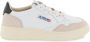 Autry Leren Medalist Lage Sneakers Witte Leren Sneakers met Suède Details Multicolor White Dames - Thumbnail 1