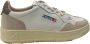 Autry Witte Leren Sneakers met Groene Details White Heren - Thumbnail 14