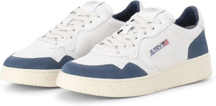 Autry Witte lage top sneakers leer suède White Heren - Foto 2