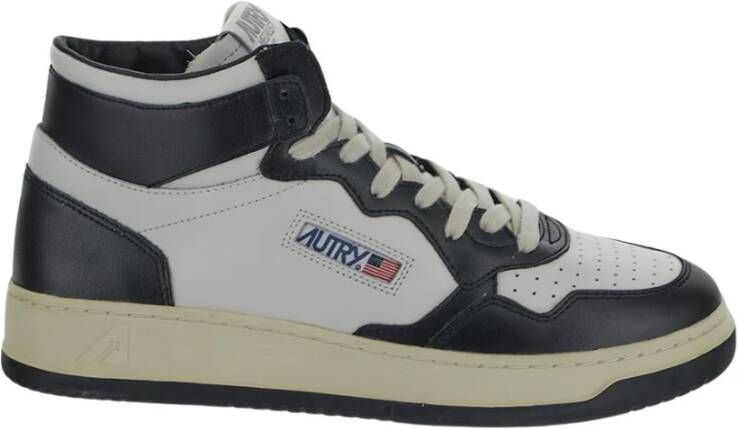 Autry Leren Mid Sneakers Multicolor Heren