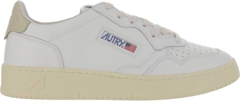 Autry Leren sneakers met contrasterende kleur hiel - Foto 4