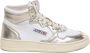 Autry Witte en Gouden Leren Hoge Sneakers White Dames - Thumbnail 2