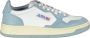 Autry Leren Sneakers met Geborduurd Logo Blue Dames - Thumbnail 1