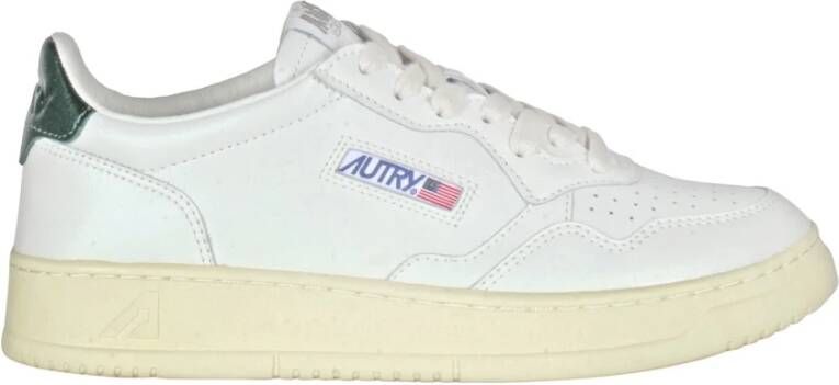 Autry Leren Sneakers met Geborduurd Logo White Dames