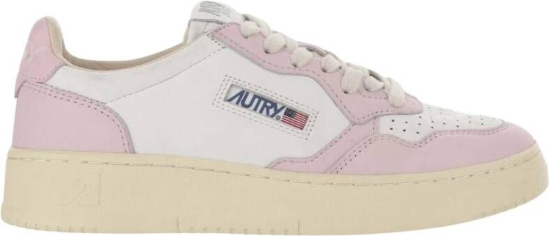 Autry Leren sneakers met logo details Multicolor Dames
