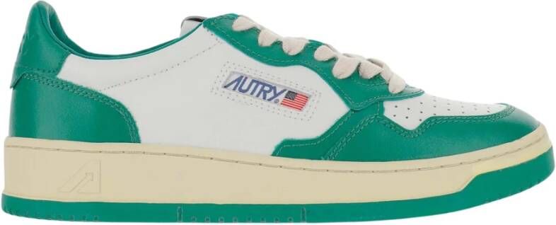 Autry Leren sneakers met logo-details Multicolor Heren
