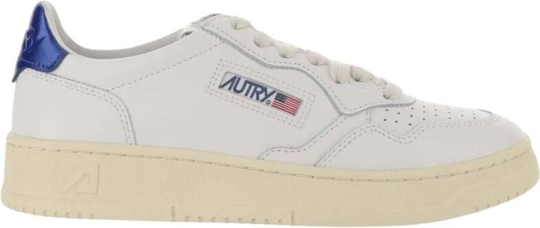 Autry Leren sneakers met logo details White Dames