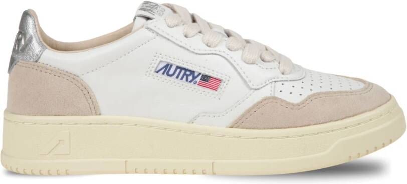 Autry Leren Sneakers met Suède Inzetstukken