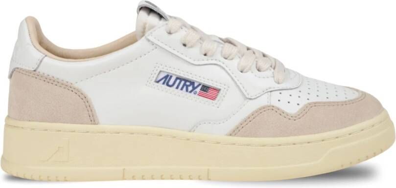 Autry Leren Sneakers met Suède Inzetstukken