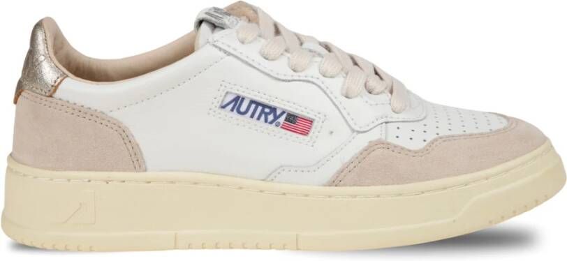 Autry Leren Sneakers met Suède Inzetstukken