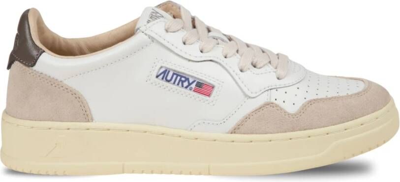 Autry Leren Sneakers met Suède Inzetstukken